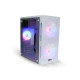 PC Power SPIDER WEB MESH PP-X2601 ARGB Gaming Case White With Power Supply